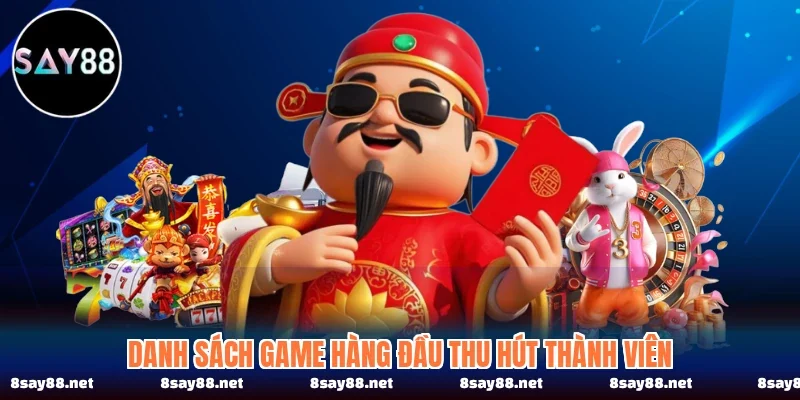 Danh sách game hàng đầu thu hút thành viên