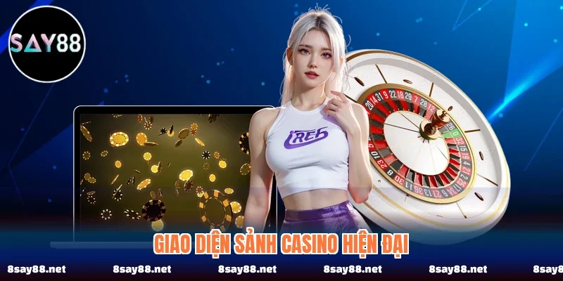 Giao diện sảnh casino hiện đại