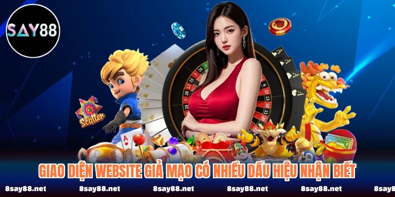 Giao diện website giả mạo có nhiều dấu hiệu nhận biết