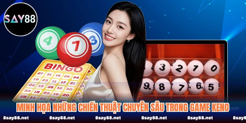 Minh họa những chiến thuật chuyên sâu trong game keno